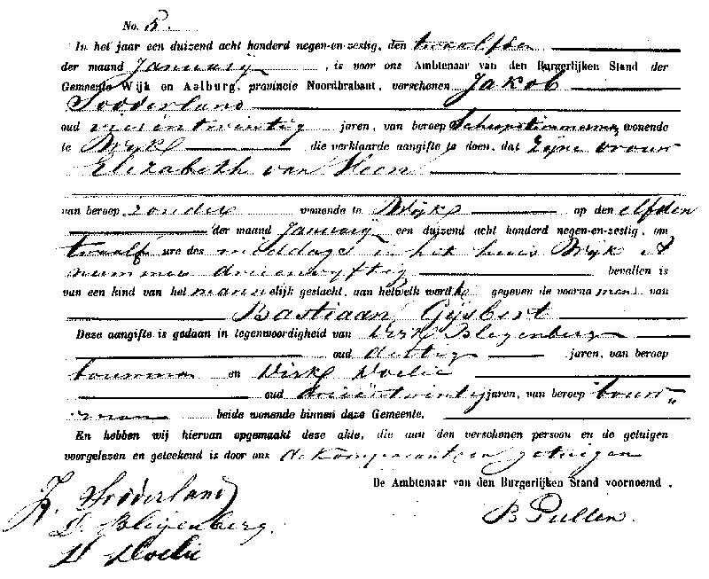 18690112 geb akte 5 Bastiaan G zv J Sodderland - E v Veen